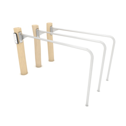 Double parallel bars robinia